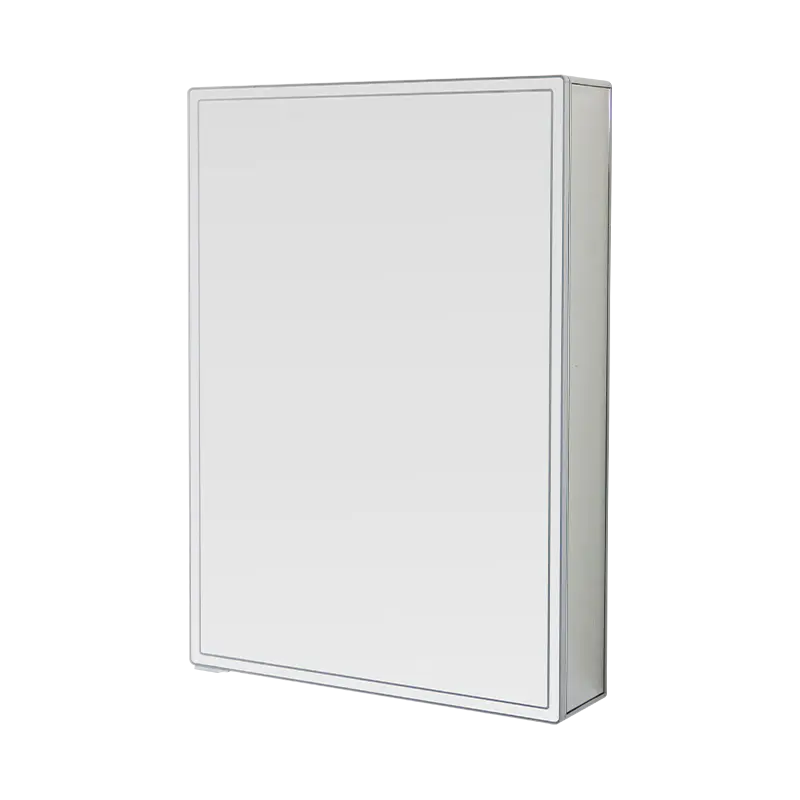 LEDバックライト付き化粧鏡付きシングルドアスマートバスルームミラーキャビネット