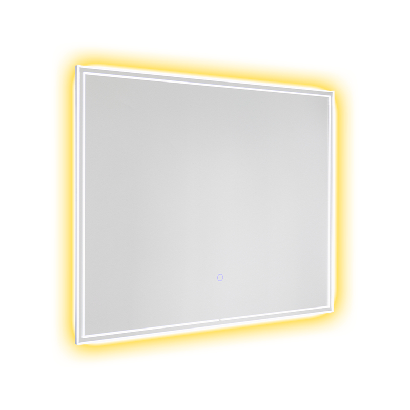 アルミフレーム LED スマート調光曇り止めバックライト付きバスルームミラー アルミフレーム LED スマート調光曇り止めバックライト付きバスルームミラー