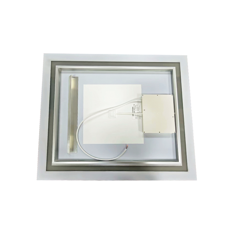 アルミフレーム LED スマート調光曇り止めバックライト付きバスルームミラー アルミフレーム LED スマート調光曇り止めバックライト付きバスルームミラー